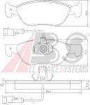 Kit pastiglie freno, Freno a disco 36893 A.B.S. per FIAT LANCIA ALFA ROMEO