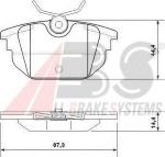 Kit pastiglie freno, Freno a disco 37123 A.B.S. per FIAT LANCIA ALFA ROMEO