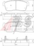Kit pastiglie freno, Freno a disco 37222 A.B.S. per NISSAN SUZUKI DAIHATSU