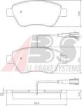 Kit pastiglie freno, Freno a disco 37280 A.B.S. per ABARTH FIAT LANCIA CITROËN