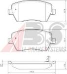 Kit pastiglie freno, Freno a disco 37478 A.B.S. per OPEL NISSAN SUZUKI