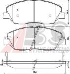 Kit pastiglie freno, Freno a disco PA-H14AF JAPANPARTS per HYUNDAI KIA SSANGYONG