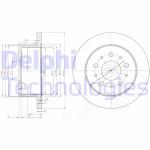 Discofreno BG3853 DELPHI per FIAT CITROËN PEUGEOT