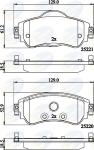 Kit pastiglie freno, Freno a disco CBP32145 COMLINE per CITROËN