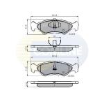 Kit pastiglie freno, Freno a disco CBP0502 COMLINE per FORD