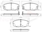 Kit pastiglie freno, Freno a disco ADB31798 COMLINE per HYUNDAI KIA