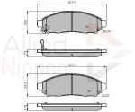 Kit pastiglie freno, Freno a disco ADB31520 COMLINE per NISSAN