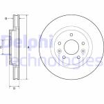 Discofreno BG4770C DELPHI per RENAULT NISSAN