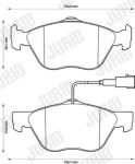 Kit pastiglie freno, Freno a disco 571951J JURID per FIAT LANCIA ALFA ROMEO